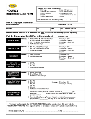 Benefits Change Form