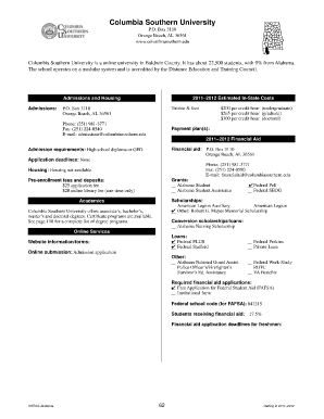 Wgu 1098 form - columbia southern university federal id number