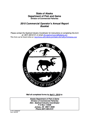 2015 Alaska Commercial Operator’s Annual Report