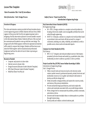 Lesson Plan Template