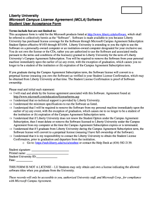 Liberty University Microsoft Campus License Agreement