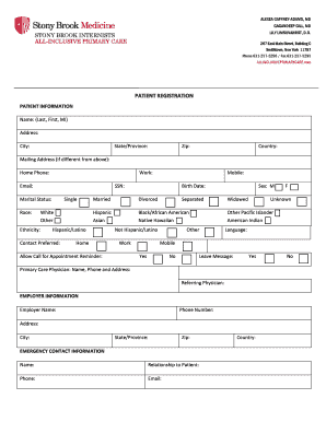 Patient Registration Form