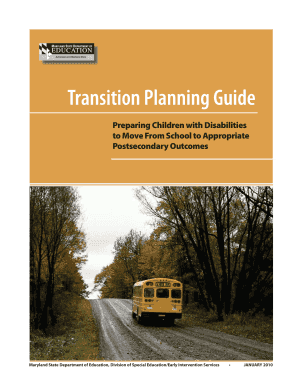 Maryland Transition Planning Guide