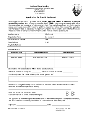 Application for Special Use Permit