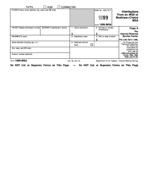 Form 1099-MSA
