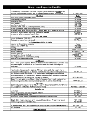 Group Home Inspection Checklist - gallatin-tn