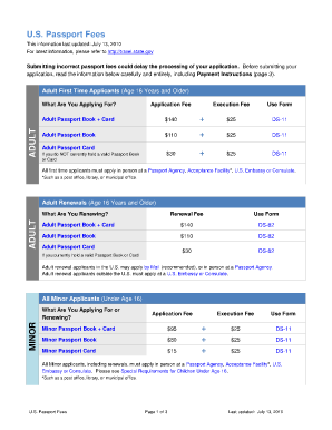 US Passport Fees - Morgan County, Illinois