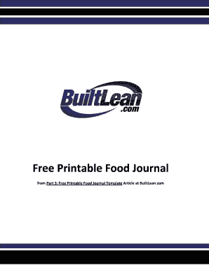 weight loss journal pdf