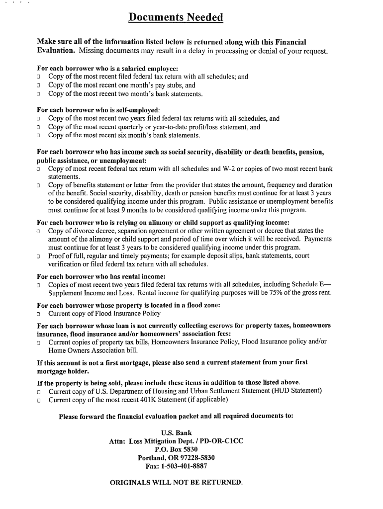 us bank short sale Preview on Page 1