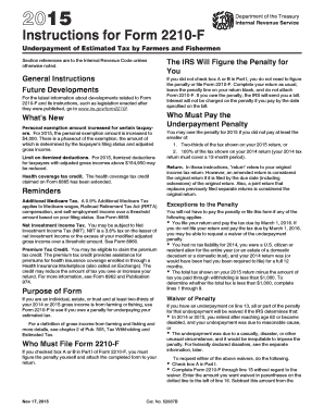 Instructions for Form 2210-F