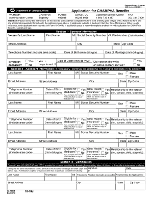 Application for CHAMPVA Benefits