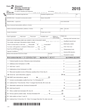 Wisconsin Fiduciary Income Tax Form 2
