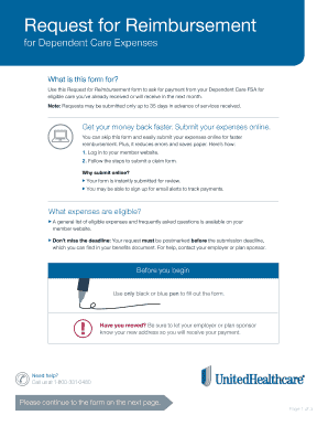 2016 form usps claim fsa plano plano for Care Fillable Expenses Online Dependent