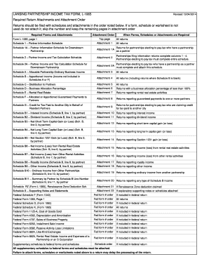 Michigan Partnership Income Tax Form L-1065