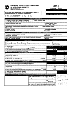 Indiana Political Committee Financial Report