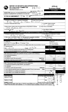 Indiana Political Committee Financial Report