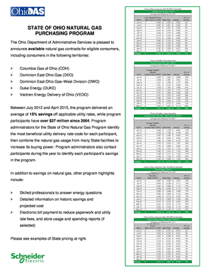 Ohio Natural Gas Purchasing Program Enrollment