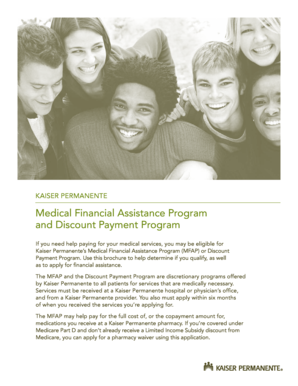 Kaiser Permanente Medical Financial Assistance Application