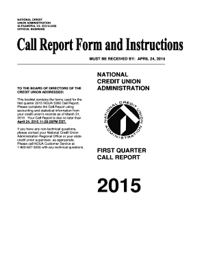 NCUA 5300 Call Report