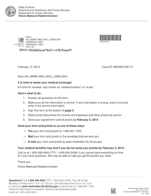 Illinois Medicaid Redetermination Form
