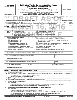 IRS Form W-8EXP
