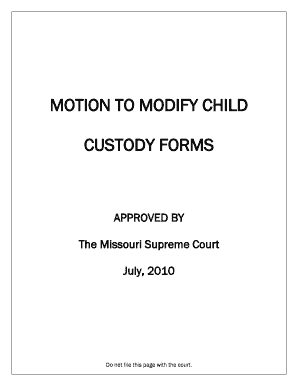 Motion to Modify Child Custody