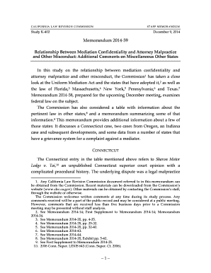 Financial statement memo example - Memo 2014-59 - clrc ca