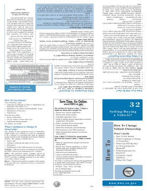 California Vehicle Transfer Form