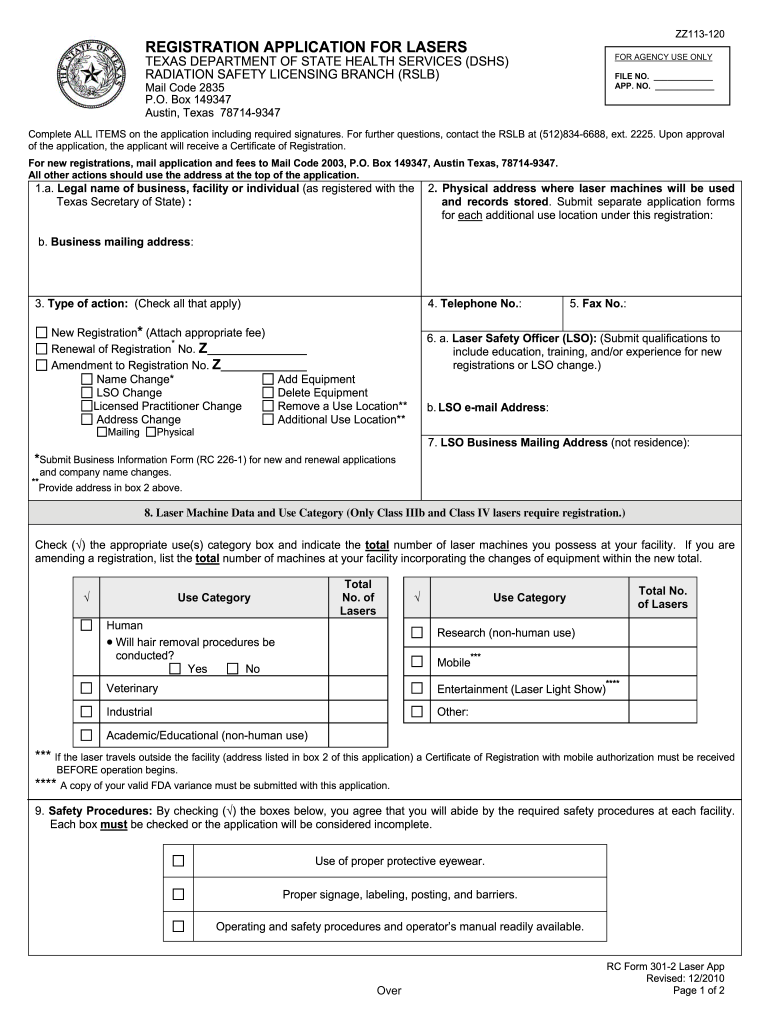 laser technician certification texas Preview on Page 1