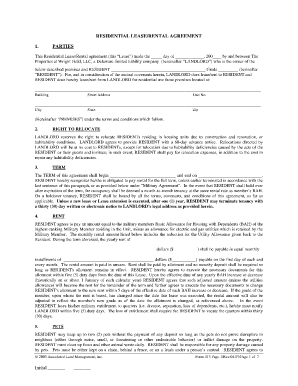 Leasing Agreement - The Properties at Wright Field