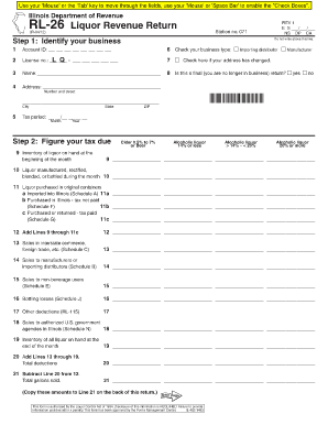 Illinois Liquor Revenue Return Form