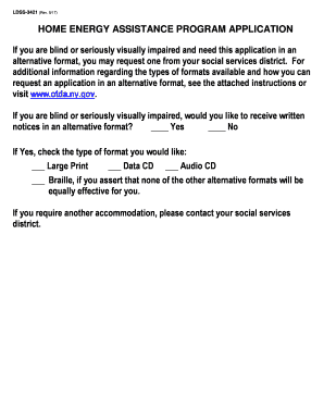 New York Home Energy Assistance Program Application