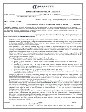 Running Start Responsibility Agreement