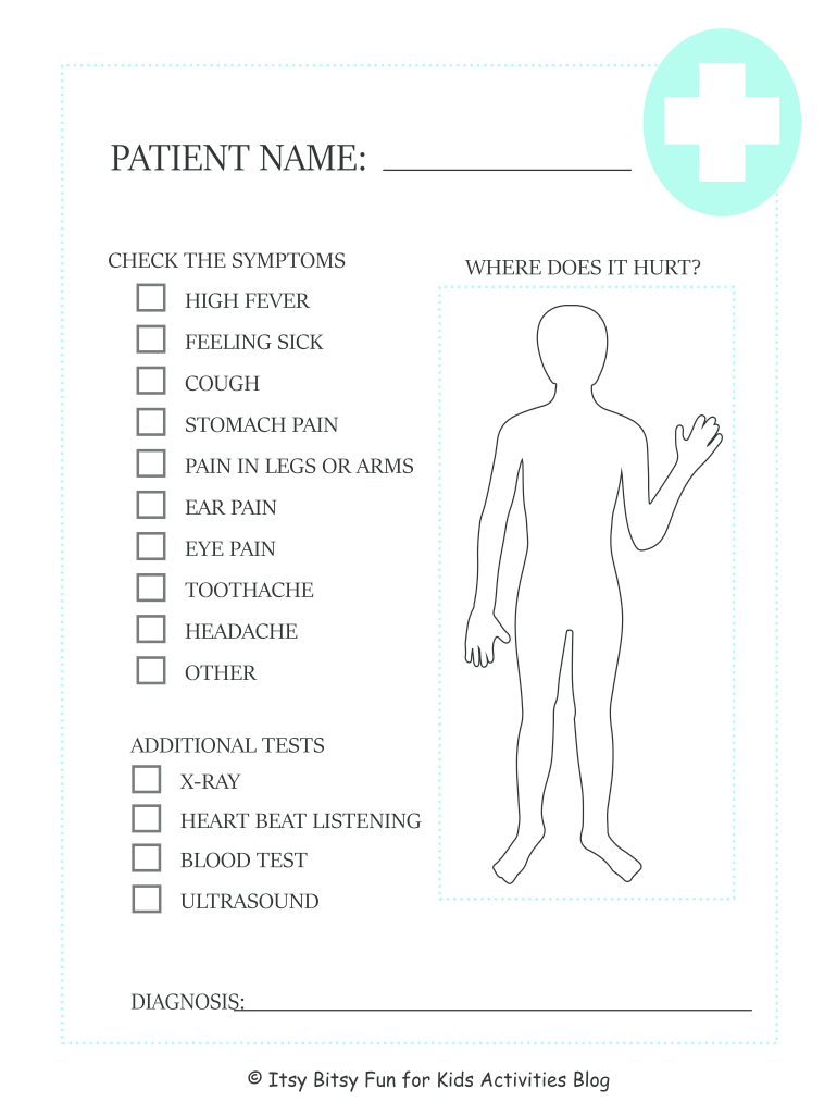 Pretend Play Doctor Forms Pdf Fill Online, Printable, Fillable, Blank