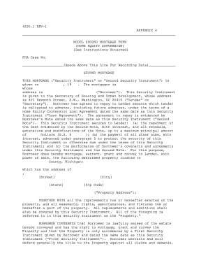 Model Second Mortgage Form (Home Equity Conversion)