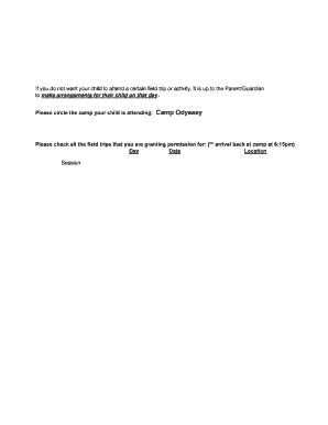 Field Trip Permission Slips 13 - Wellesley - wellesleyma