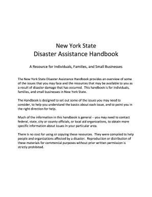 Fema number - New York State Disaster Assistance Handbook - NYS Division of ... - dhses ny