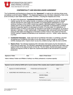 Confidentiality and Non-Disclosure Agreement