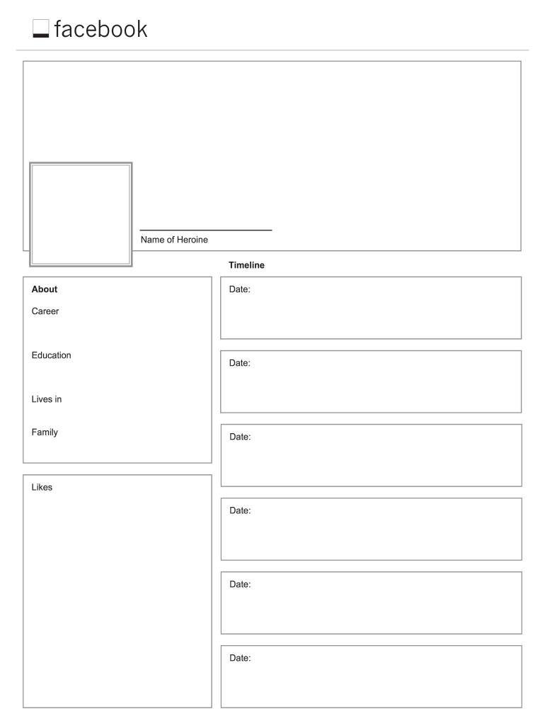 Facebook Template Fill Online, Printable, Fillable, Blank pdfFiller