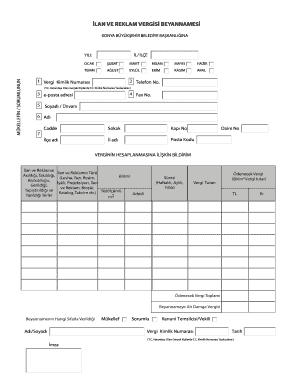 Advertising Tax Declaration Form