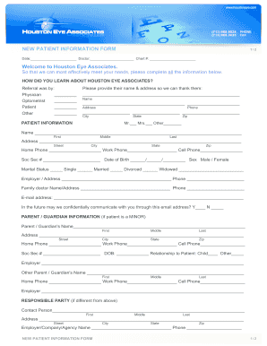 New Patient Information Form