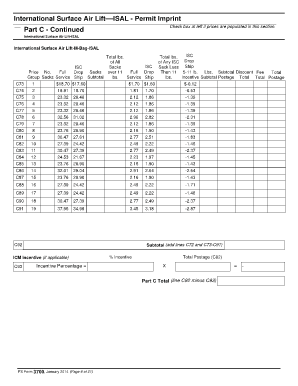 International Surface Air Lift ISAL Permit Imprint