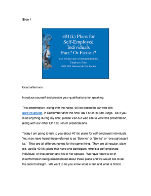 401(k) Plan for Self-Employed Individuals