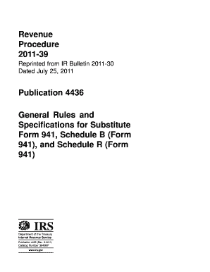 IRS Form 941 Substitute Guidelines
