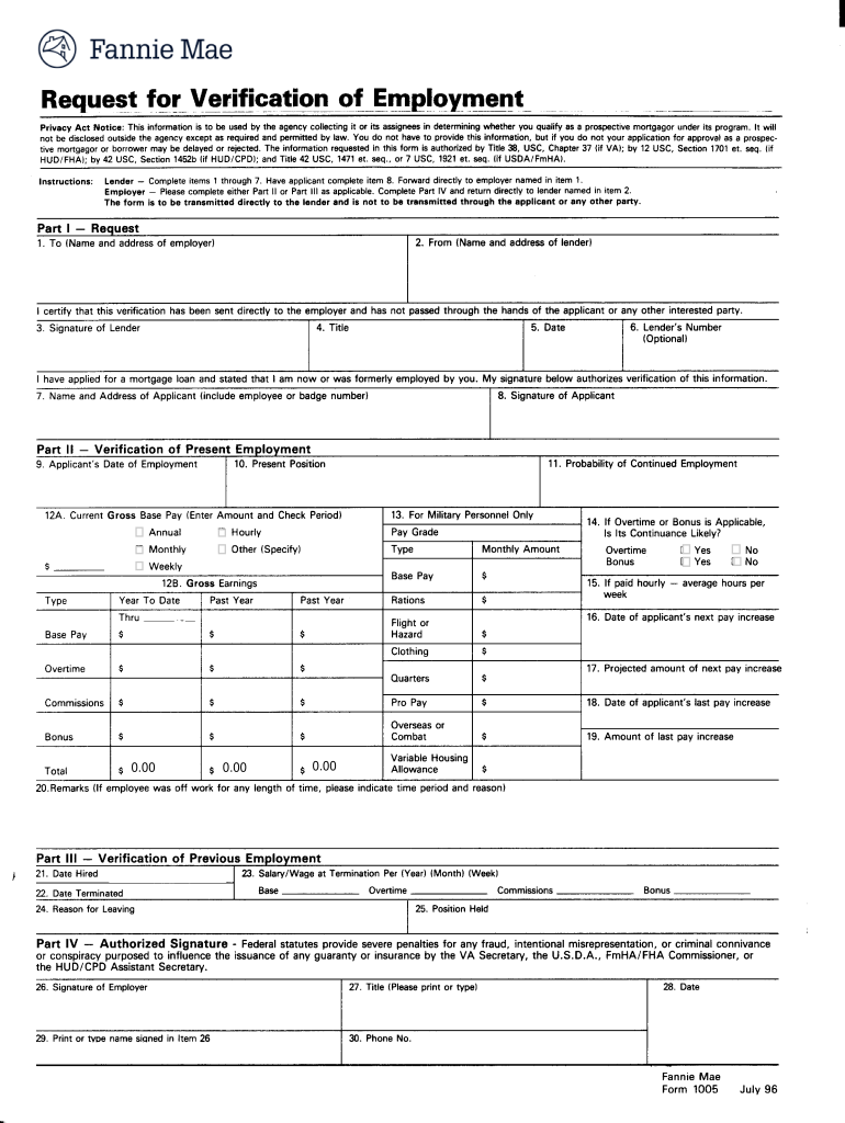 verification employment Preview on Page 1.