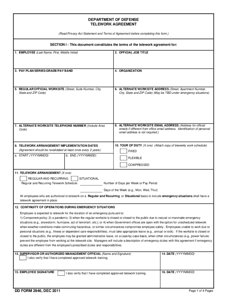 Dd form 2946 fillable pdf august 2021: Fill out & sign online | DocHub