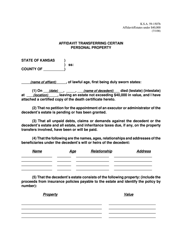 Affidavit Of Explanation Template