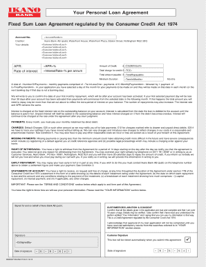 Loan agreement template - kbloans