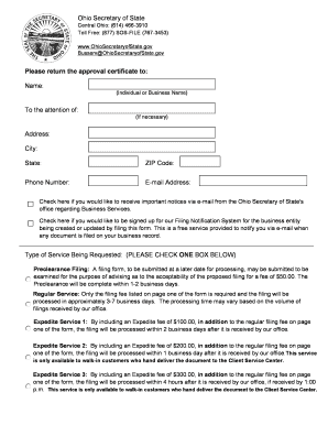 Ohio Nonprofit Corporation Articles of Incorporation