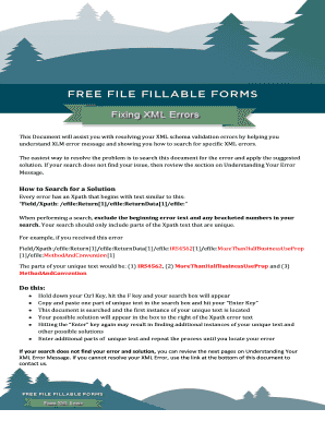 XML Schema Validation Error Guide